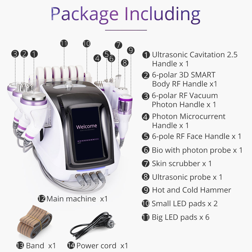 10 in 1  Cavitation Home Spa Machine