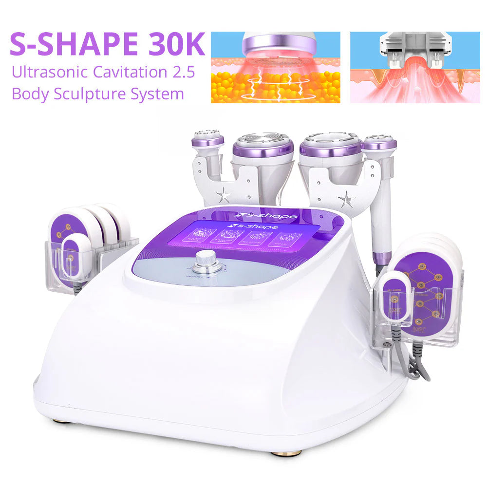 30K S Shape 2.5 cavitation with 5mw laser pads